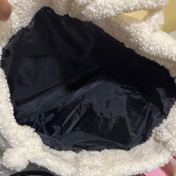 Victoria's Secret Cream Plush Tote - Picture 10 of 12